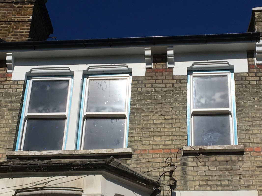 New uPVC sash windows fitted on Victorian terrace in Northwood